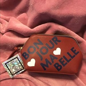 NWT Sal & Jo zippered cosmetic pouch/clutch